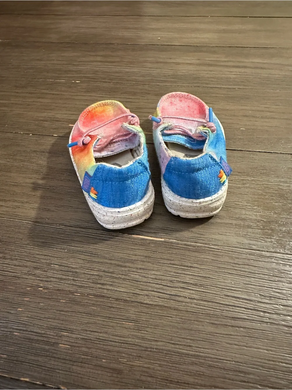 Hey Dude toddler Sz 5 Wendy Dreamer Magic Tie-Dye Canvas Slip-Ons